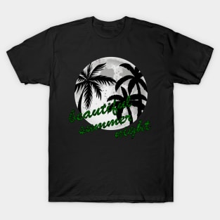 Beautiful Summer Night Full Moon T-Shirt